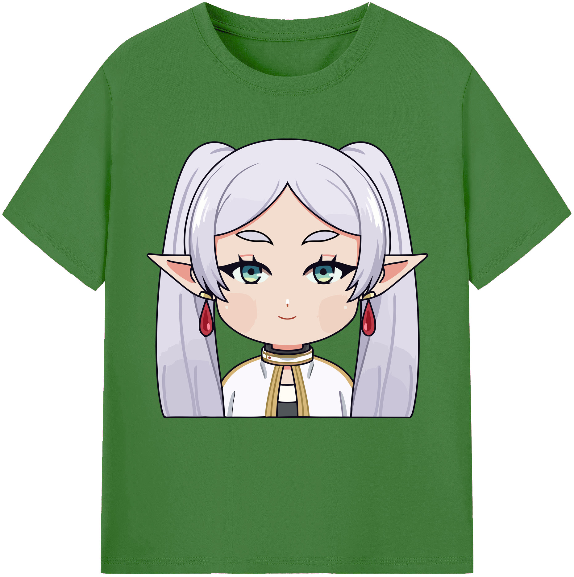 （画像用） 葬送のフリーレン Frieren レディースカジュアルプリントTシャツ（綿100％）